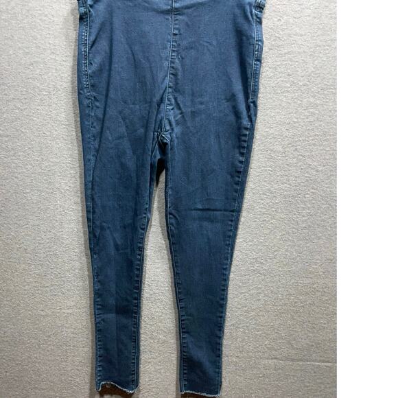 Free People Raw Hem High Rise Jegging Dark Blue Womens Size 30 - Picture 4 of 11